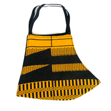Load image into Gallery viewer, Black Kente Face Mask - D'Aku Designs