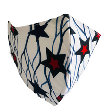 Load image into Gallery viewer, White Star Face Mask - D'Aku Designs