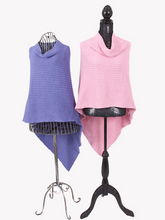 Load image into Gallery viewer, Purple and Pink Cotton Ponchos - D&#39;Aku Designs

