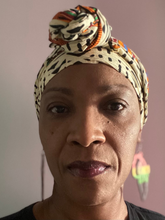 Load image into Gallery viewer, African Print Head Wrap front
